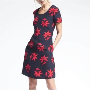 Banana Republic Bold Floral Crepe Dress-0